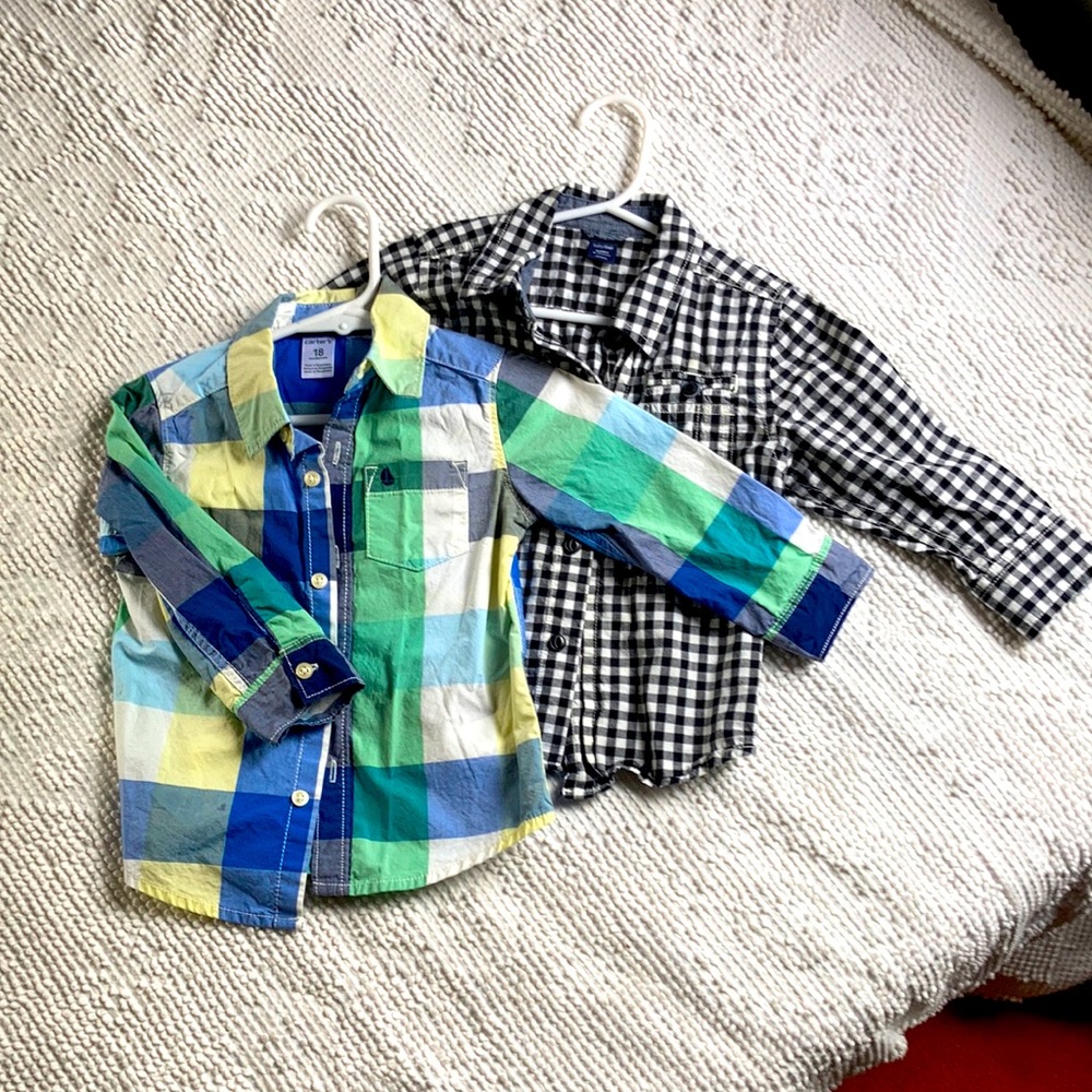 Lot Carter’s Baby Gap button down cotton 18-24 mo